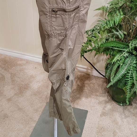 Michael Kors Roll Up Cuff Pocket Khaki Cargo Pants - Picture 12 of 13